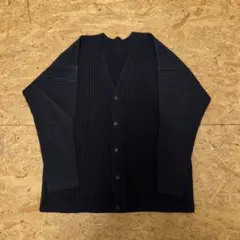 HOMME PLISSÉ BASICS Vネック長袖カーディガンブラックサイズ2 - メルカリ