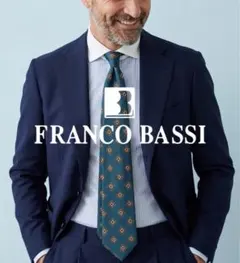 新品】FRANCO BASSI／ジャガードタイ／スクエア柄／パープル - メルカリ