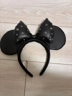 ミニー　スタッズ　カチューシャ　ブラック