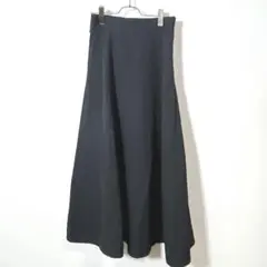 GRL ロングフレアスカート　シンプル　黒　L