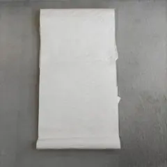 アイボリー波模様 名古屋帯 六通柄