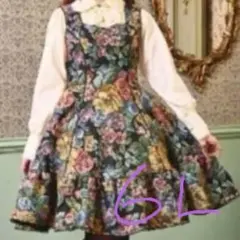 クラロリくる実しまむらゴブラン黒ブラックジャンバースカートノエルドメモワール6L