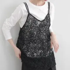 【新品未使用】コードラインレースキャミ LIAN