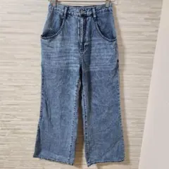 田中里奈 しまむら mysacloset デニムパンツ ジーンズ フレア ワイド