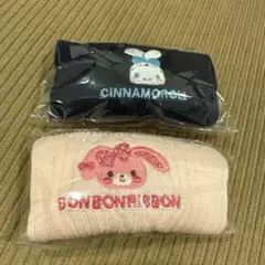 ソックス風ペットボトルカバー ガチャガチャ シナモン、ボンボンリボン