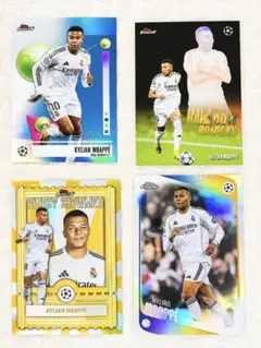 Topps Finest Kylian Mbappe 4枚セット