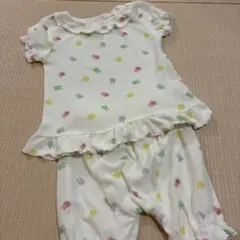 ベビーパジャマ 上下セット フリル付き