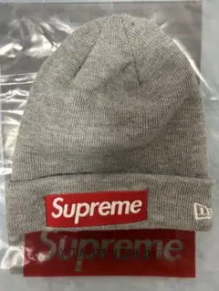Supreme Box Logo Beanie グレー - メルカリ