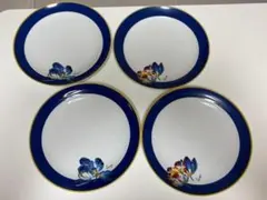 【新品美品大皿4枚セット】KENZO MAISON 花柄 陶器皿 4枚セットのサムネイル