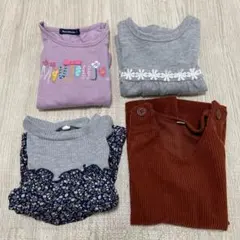 長袖Tシャツ　ワンピース　4枚セット