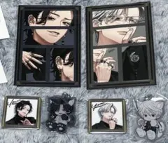 極楽街 黄泉 夜 アクリルキーホルダー スクエア缶バッジ ステッカー