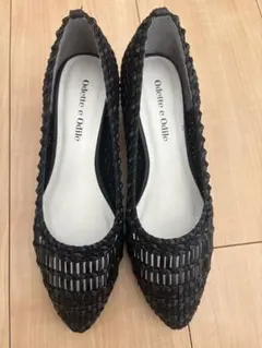 Odette e Odile ブラックパンプス