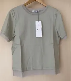お値下げ【MARECHAL TERRE 】部分メッシュTシャツのサムネイル