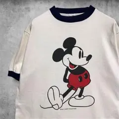 CCMY リンガーTシャツ80s ミッキー マウス ディズニー ビンテージ古着