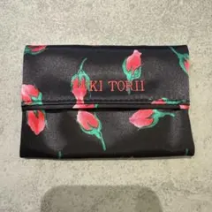 【美品】YUKI TORII ユキトリイ ポケットティッシュケース ローズ 薔薇