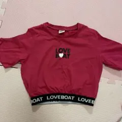 LOVE BOAT kogyaru ショート丈 クロップド 肩開き 130cm