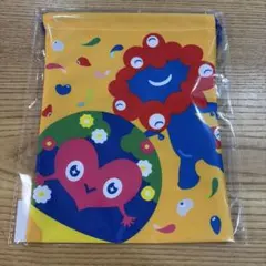 【新品】EXPO 2027 巾着　ミャクミャク　トゥンクトゥンク　オレンジ