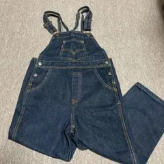 中古 リーバイス ダークデニム オーバーオール キッズ 120cm