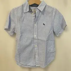 H＆M LOGG ストライプ柄 半袖シャツ US 3-4Y