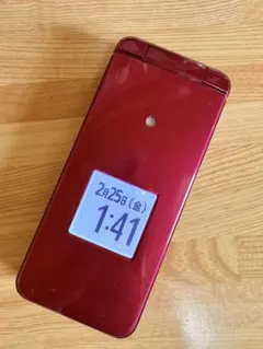 docomo DIGNO ケータイ KY-42C レッド & 専用卓上ホルダ - メルカリ