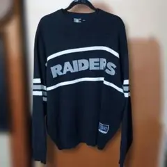 RAIDERS NFL ニットセーター XL相当　WEGO　コラボ