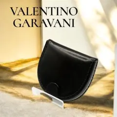 VALENTINO GARAVANI コインケース 馬蹄　ブラック レザー 美品