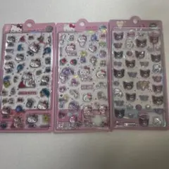 【韓国限定】ハローキティ ボンボンドロップ風シール 3点セット