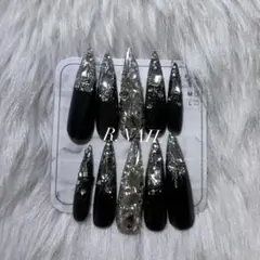 ネイルチップ ギャル 韓国 ワンホン マグネット フラッシュ ビジュー