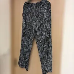 アンティカ購入ペイズリー柄 ワイドパンツ イージーパンツ 総ゴム