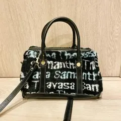 Samantha Thavasa ファー ハンドバッグ ショルダー 2way