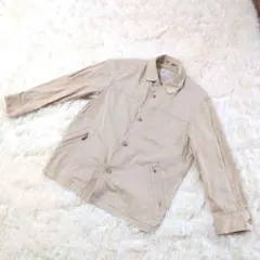 【SIMPLE LIFE】 ベージュ 長袖シャツ 無地 シンプル お洒落 Ｍ