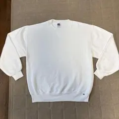★美品★USA製 90s ラッセルアスレチック スウェット 無地 ホワイト
