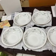 香蘭社　KORANSHA 花柄皿 香蘭社】ローズガーデン アソート 5枚 セット 薔薇のお皿 KORANSHA