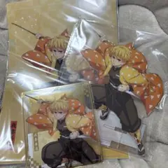 アニプレックスくじ 鬼滅の刃 アクスタ ファイル 色紙 善逸 セット