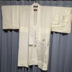 USED、単衣の長襦袢、飛鶴柄③