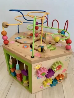 EverEarth(エバーアース)ガーデンアクティビティキューブ 木製知育玩具