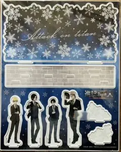 進撃の巨人×ドンキコラボ 描き下ろしアクリルジオラマ winter ver.