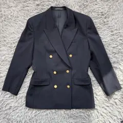 金ボタン　 紺色　ダブル　ブレスト テーラード　ジャケット　紺ブレ　ネイビー