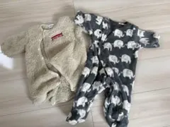 2点　冬ロンパース　50-60 EDWIN