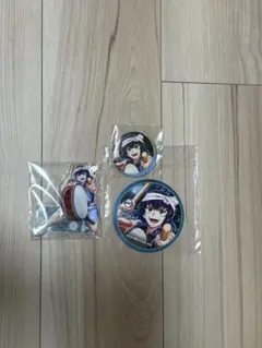 鬼滅の刃 阿波踊り 嘴平伊之助 アクスタ コースター 缶バッチ