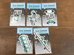 ブルーハムハム　ステッカー　透明5種　BLUE HAMHAM