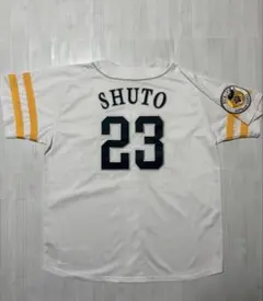 福岡ソフトバンクホークス 2024 背番号23 周東佑京 サイン刺繍入り