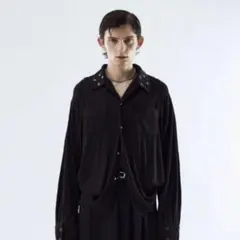 プリーツ アイレット カラーシャツ / seyto