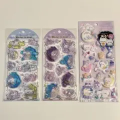 ウォーターインシール　シナモロール・クロミ / もっちもちシール　ナイトミャウ