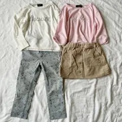 COMME CA ISM 長袖・七分袖トップス＆星柄パンツ＆スカート 100