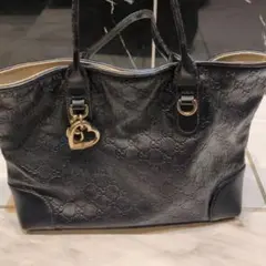 GUCCI グッチ シマ トートバッグ ブラックのサムネイル
