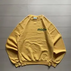 90s champion スウェット イエロー ワンポイントロゴ