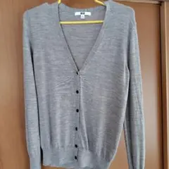 UNIQLO グレー 長袖カーディガン Mサイズ