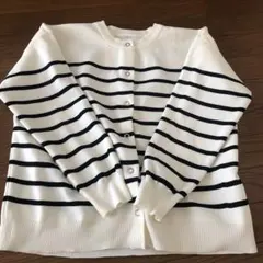 未使用ボーダーカーディガン2026購入　M