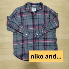 niko and… チェックフランネルシャツ レディースのサムネイル